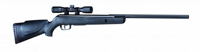 The Gamo Varmint Air Rifle is.177 caliber and shots at 1,200 FPS