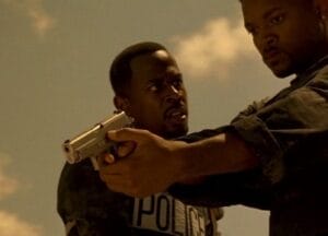 a picture of will smith holding a a sig p225