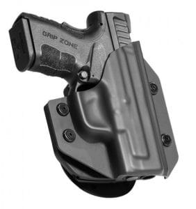 Alien Gear Cloak Mod Paddle OWB Holster is designed to be concealable under a jacket or large shirt.