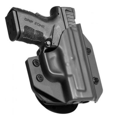 The Alien Gear Cloak Mod Paddle OWB Holster features an adjustable cant and retention system