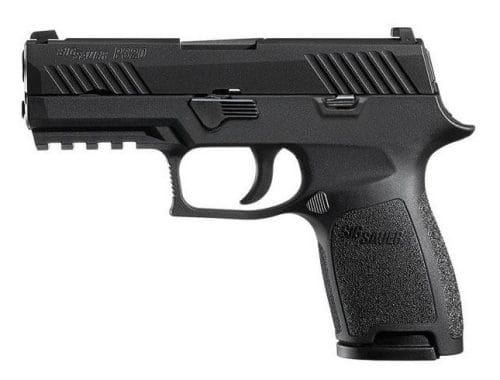 The Sig Sauer P320 Nitron Compact semi-automatic 9mm pistol