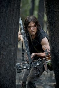 Daryl Dixon of TWD holding his crossbow