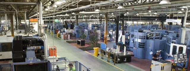 a picture of a Beretta firearms factory in Italy