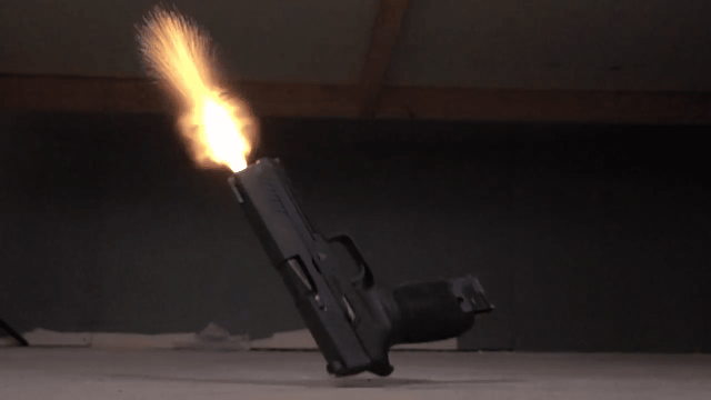 a picture of the SIG P320's malfunction