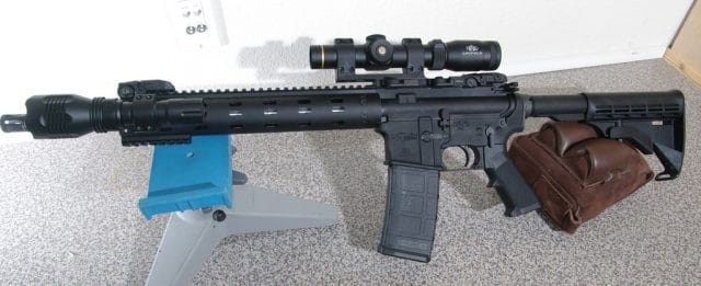 AR15 Semi-Automatic Rifle with a scope