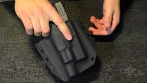 holster pistol with light