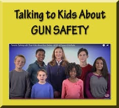 Image of kids and gun safety campaign