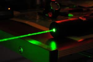 laser aiming pistol light