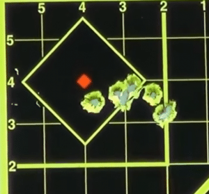 Glock 26 Gen4 groups shot from 10 yards