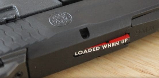 a picture of the M&P Shield Loaded Chamber Indicator