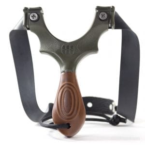 The Scout Hunting Slingshot is built with a glass filled nylon construction