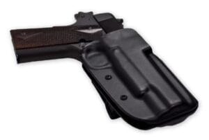 Blade-Tech OWB Holster, Browning High Power 9 is formed to the gun for the best possible fit