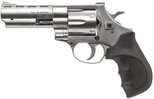 Tthe EAA Windicator .35 magnum revolver has a 4-inch barrel