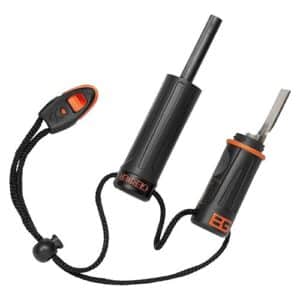 The Gerber Bear Grylls Survival Series Fire Starter is compact and light enough to keep in your pocket