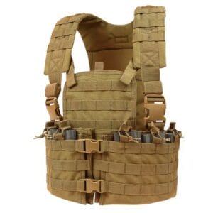 The Condor Modular Chest Rig is a tactical vest that is built around the straightforward concept of keeping you safe