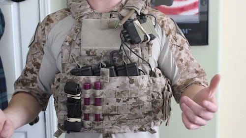 Chest rig pockets