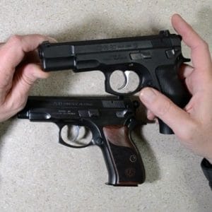 CZ 75 compact vs full size semi automatic pistols