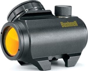 The Bushnell Trophy TRS-25 Red Dot Sight is great for a 22LR beginner hunting rifle