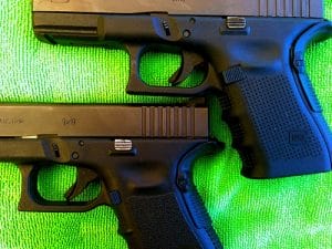 A picture of Glock Gen 4 with Backstraps