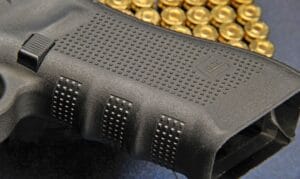 a picture of the Glock Gen 4 grip texture