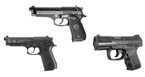 Double action vs single action handgun models