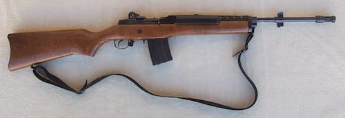 The Ruger Mini-14 is very similar to the M1 Garand and the Springfield M1A