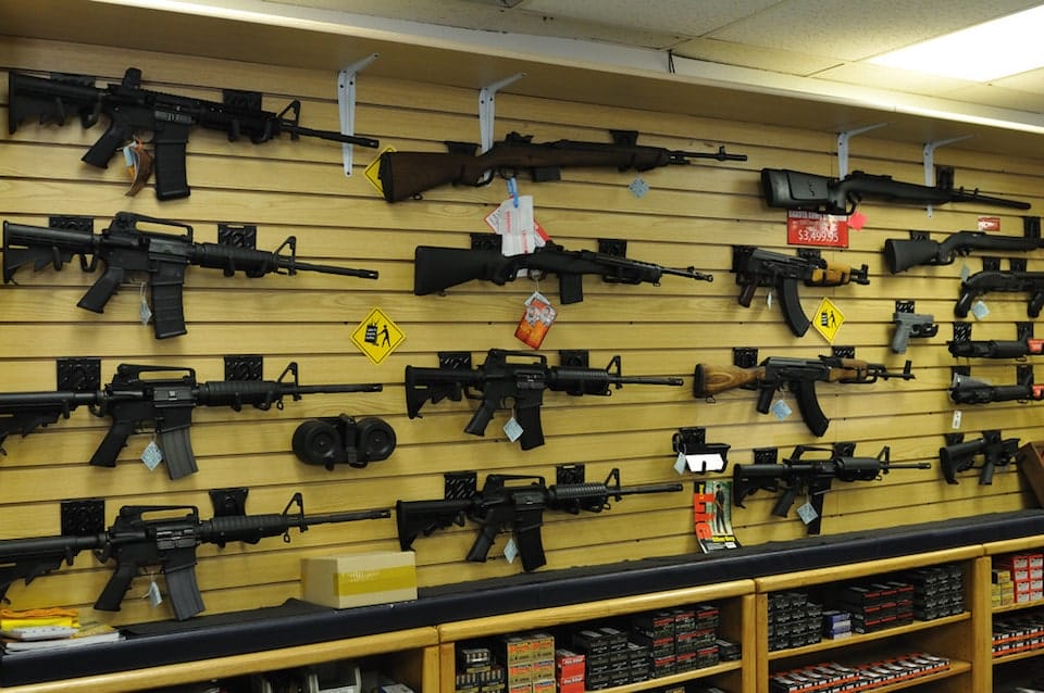 image of a gun store