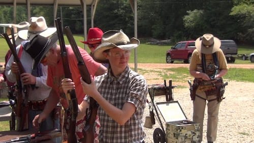 Cowboys at a shooting event