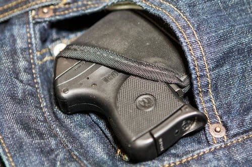 image of pocket carry holster in a pants