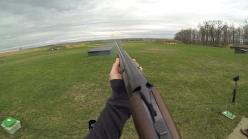 stoeger condor shotgun at gun range