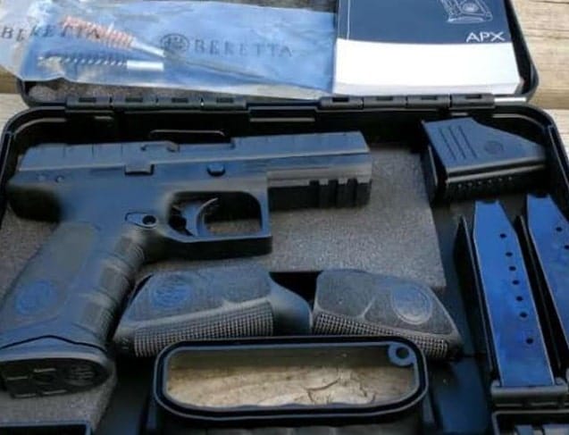 a picture of the Beretta APX new in box