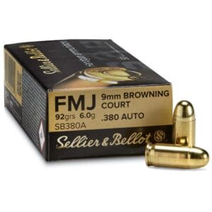 a picture of 380 ACP FMJ ammo
