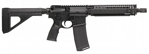 The DANIEL DEFENSE DDM4 MK18 CARBINE PISTOL is built with a carbine length gas system