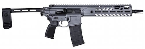 The SIG SAUER MCX VIRTUS AR 15 PISTOL comes installed with SIG’s proprietary SB15 stabilizing brace