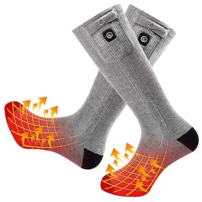 image of Snow Deer Rechargeable Socks