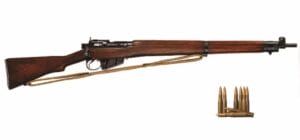 The Lee Enfield bolt action rifle in .303