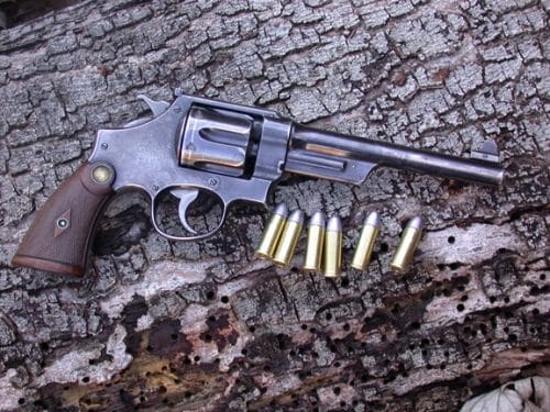 Smith and Wesson Triple Lock with 44 Special cartridges