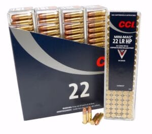 a picture of .22LR CCI MiniMag ammo