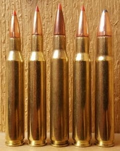 a picture of .30-06 Springfield cartridges