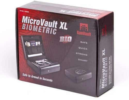 Gunvault Microvault XL MVB1000 gun safe Biometric Fingerprint