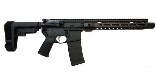 The PSA 10.5 CARBINE-LENGTH 5.56 is a great budget minded, easy-to-assemble AR 15 Pistol kit.