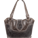 image of Montana West Concealed Carry Tooled Leather Shoulder Purse
