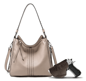 Montana West Large Concealed Carry Leather Hobo Purse