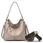 image of Montana West Large Concealed Carry Leather Hobo Purse