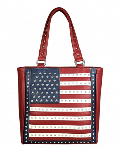 Patriotic Studded Tote Satchel Handbags