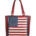 image of Patriotic Studded Tote Satchel Handbags