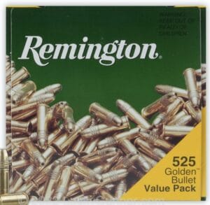 Remington 36 Grain HP -22lR Ammo has a muzzle velocity of 1,280 FPS