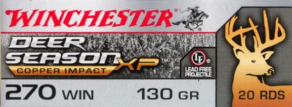 Winchester Deer Season XP is an extremely fast round is constructed to penetrate deep and leave large wound channel along the way. 