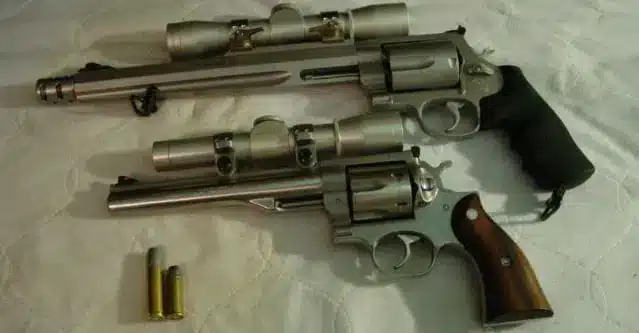 sw 500 revolver and ruger redhawk