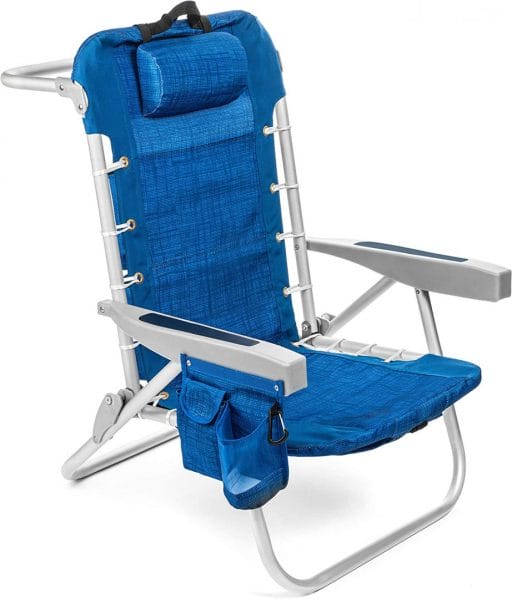 image of Homevative Folding Backpack Beach Chair
